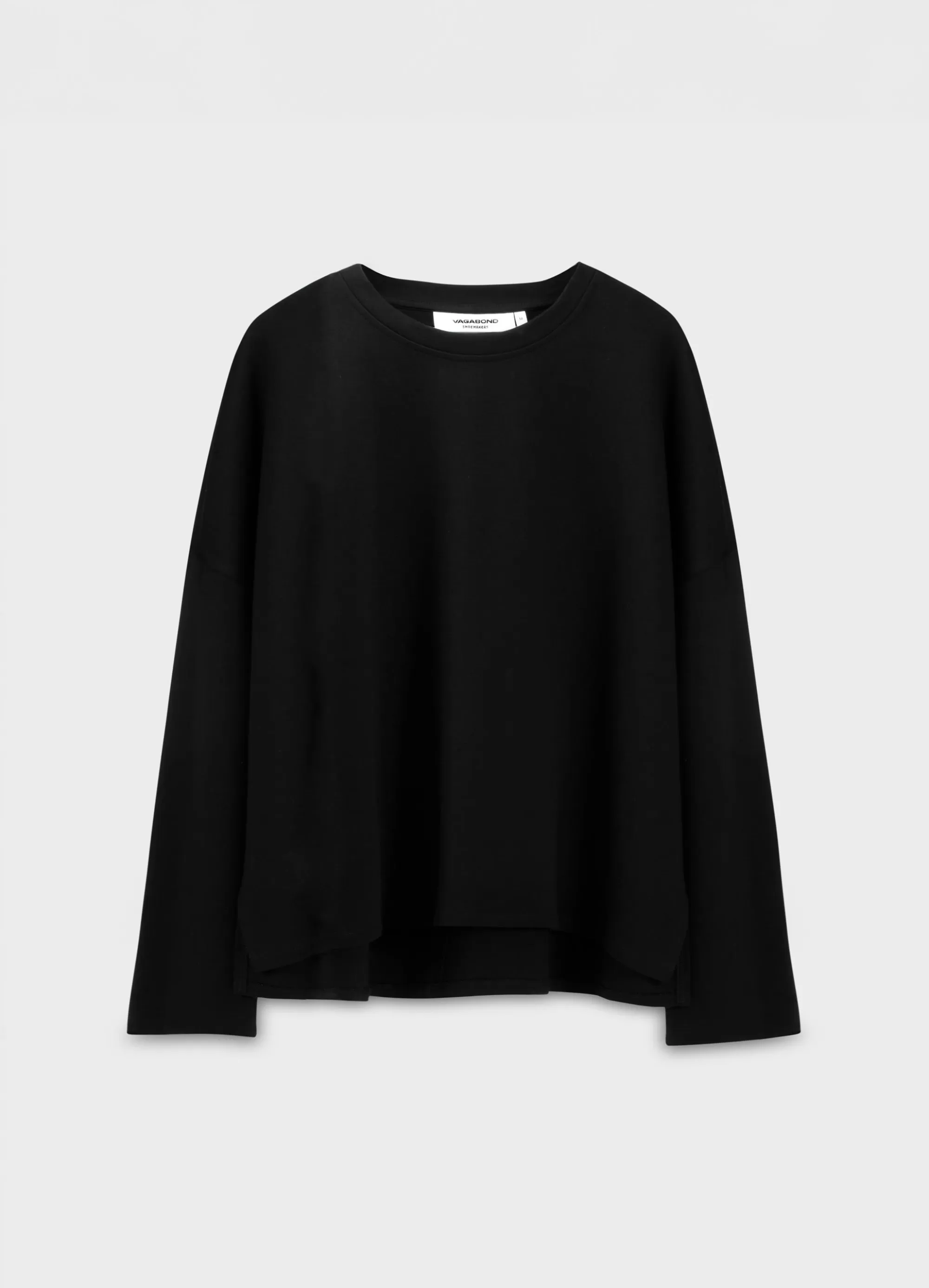 Hot Vagabond BOXY LONG SLEEVE T-SHIRT W Svarttekstil