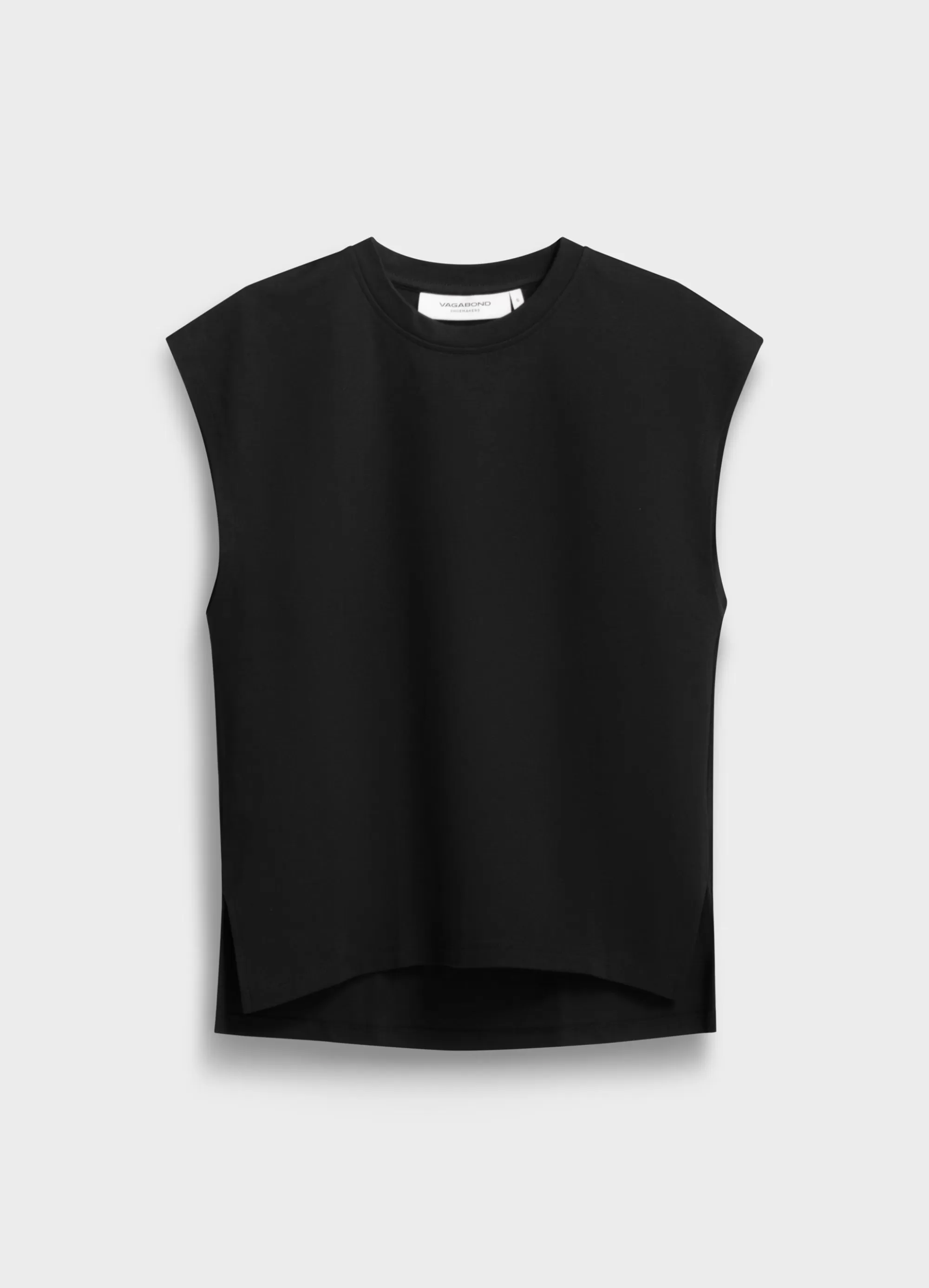 Store Vagabond BOXY TANK TOP Svarttekstil