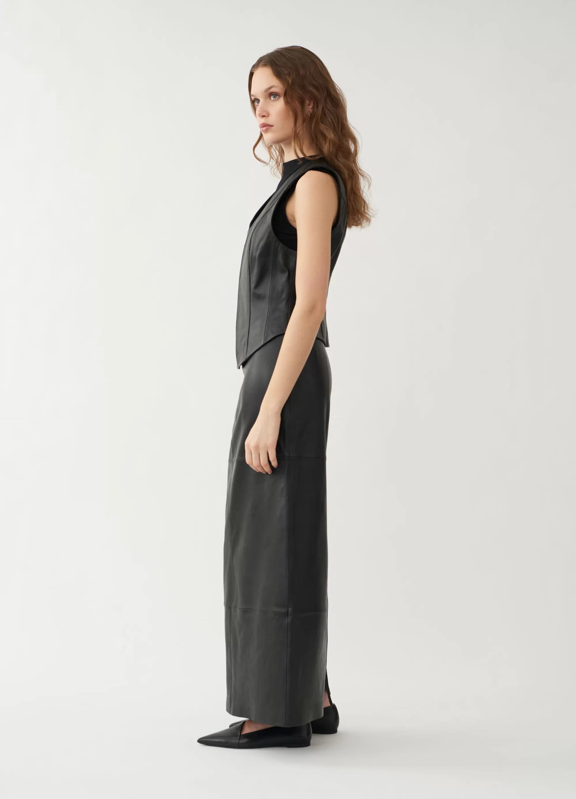 Outlet Vagabond THE MAXI SKIRT Svartskinn